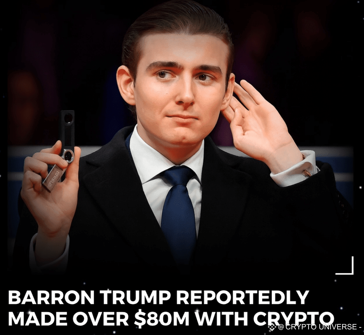 Barron Trump, just 19 years old, is already making crypto | CRYPTO UNIVERSE  - on Binance Square