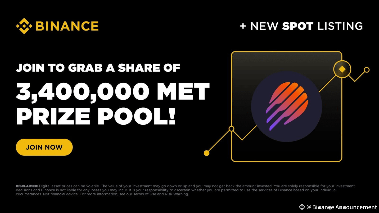 Introducing Meteora (MET): Grab a Share of the 3,400,000 MET Token Voucher  Prize Pool! | Binance Announcement on Binance Square