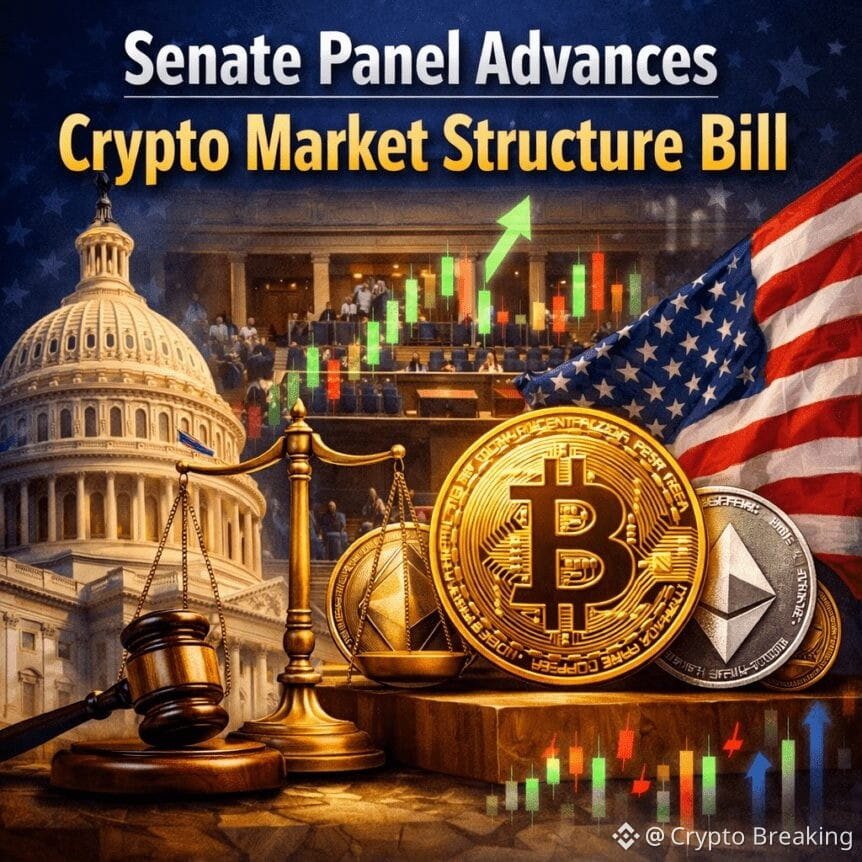 Senate Panel Advances Crypto Market Structure Bill