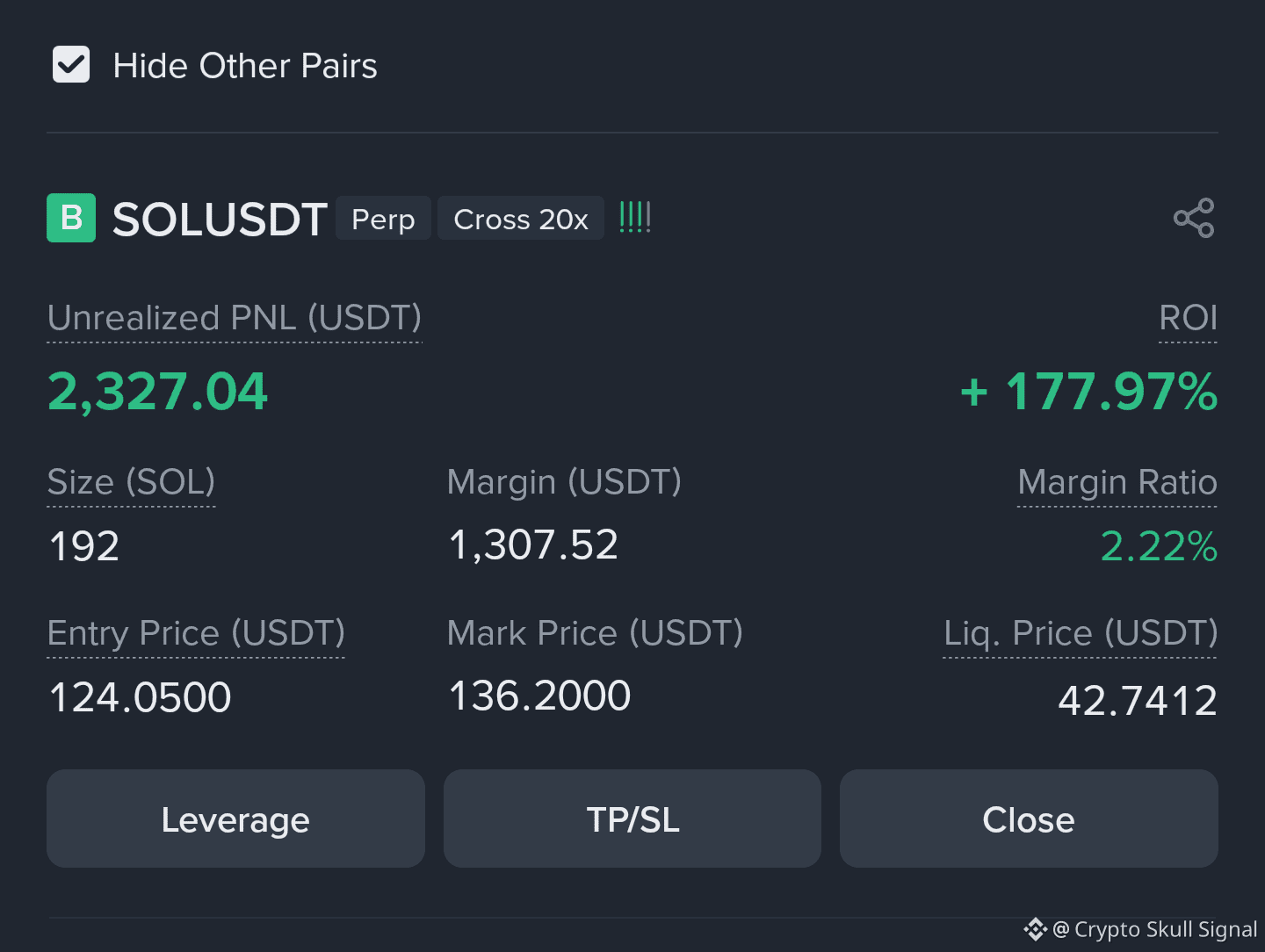 SOL KOSTENLOS SIGNAL 1. ✓ 2. ✓ 3. ✓ 4. ✓ 5. ✓ ZIEL GET | Crypto Skull  Signal auf Binance Square