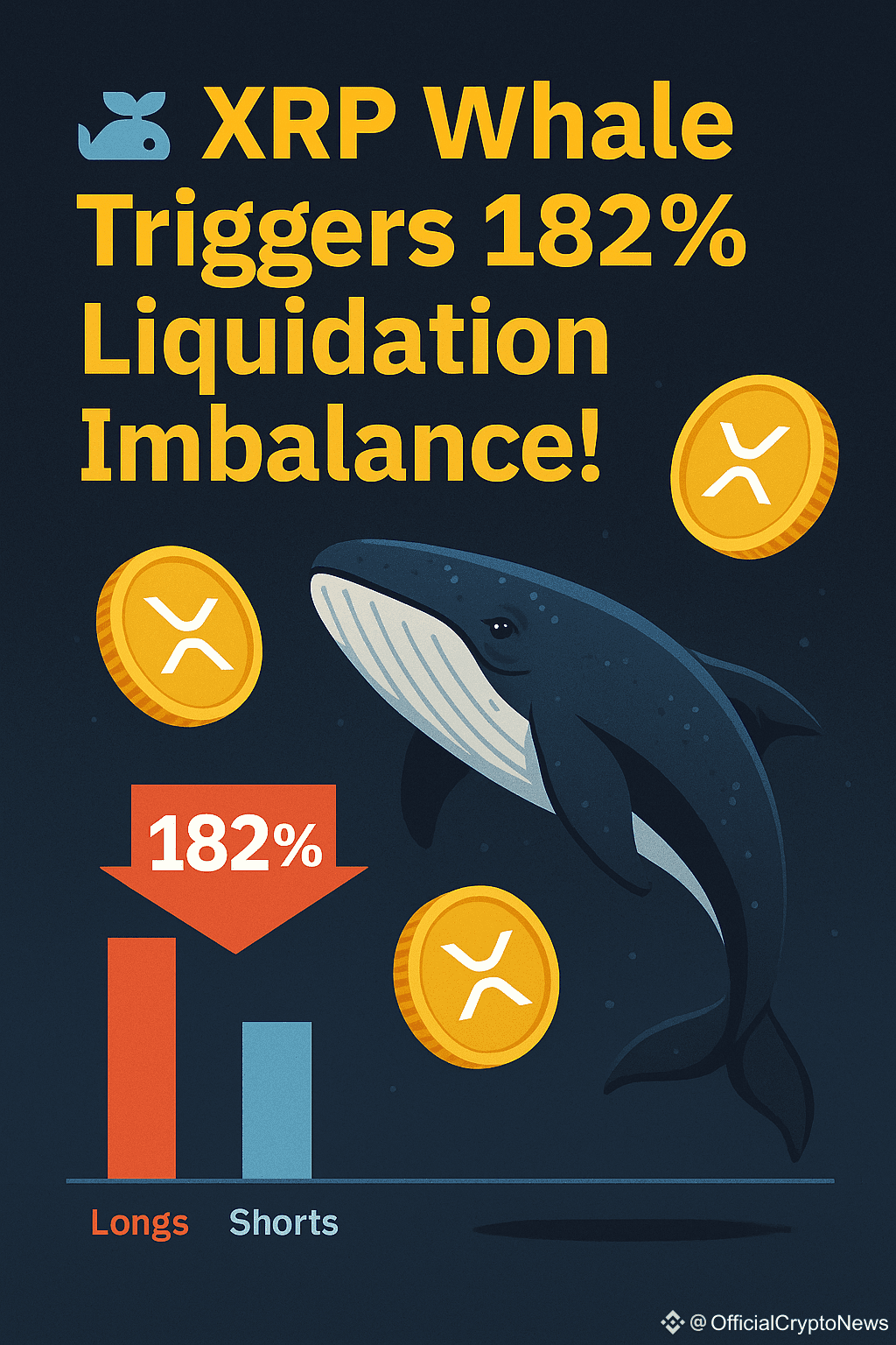 🐳 XRP Whale Triggers 182% Liquidation Imbalance! 📅 June |  OfficialCryptoNews on Binance Square