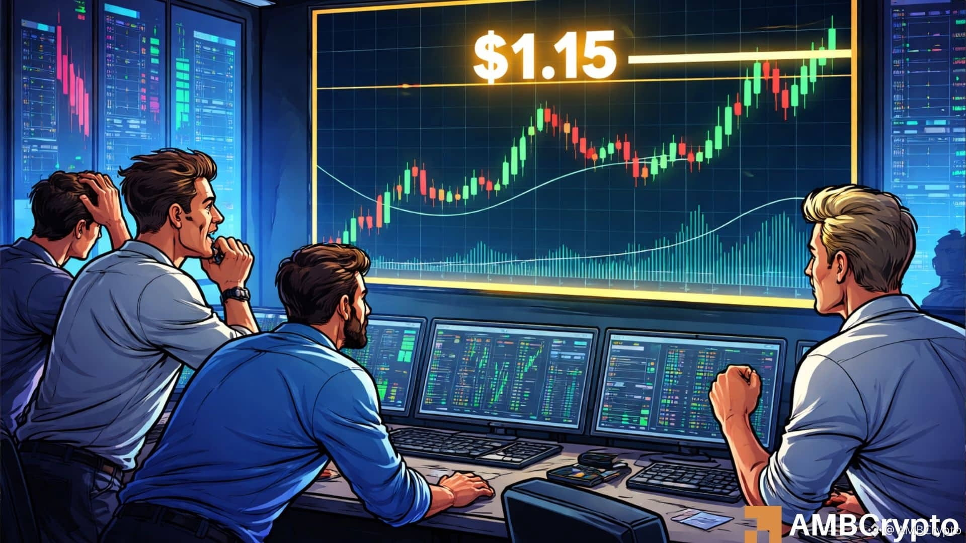 XRP tests $1.15 as leverage growth raises liquidation risk