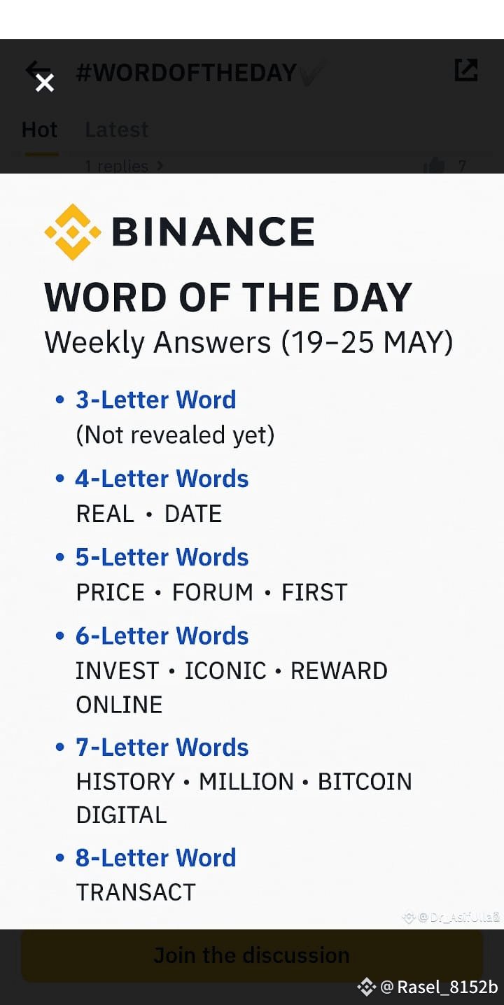 Latest #word_of_the_day_binance News, Opinions and Feed Today | Binance  Square