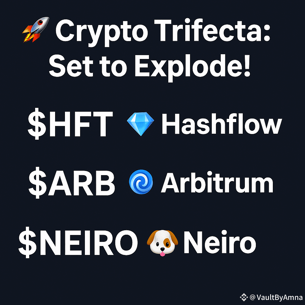 🚀🚀 Crypto Trifecta Ready to Surge! HFT 💠 • ARB 🌀 • NEIRO | 仅限现货交易者 on  Binance Square