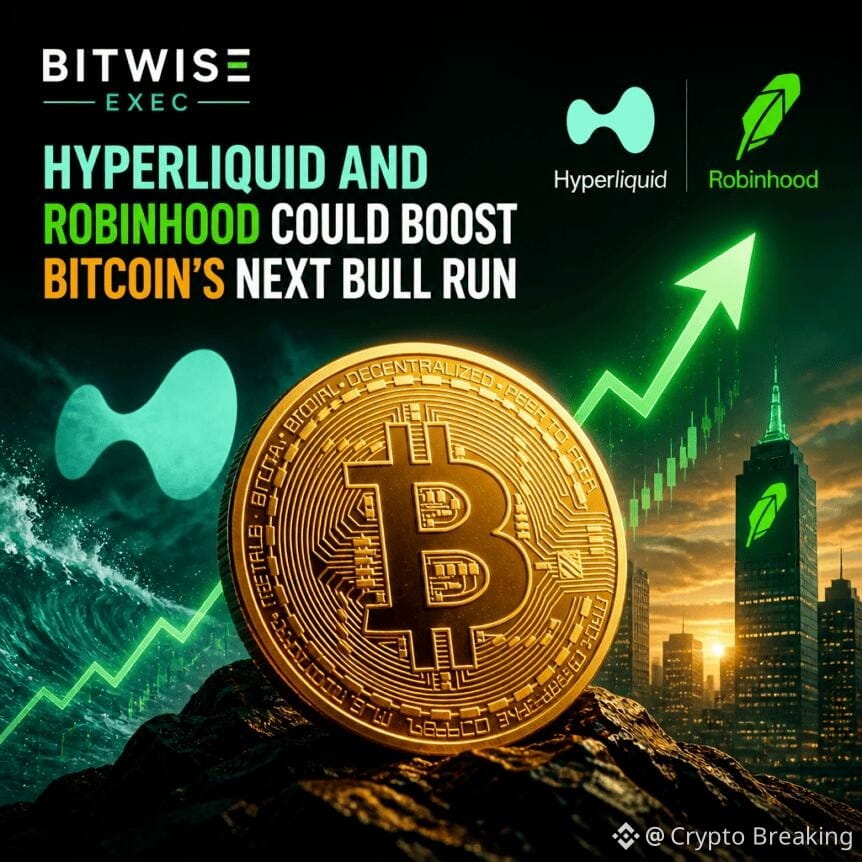 Bitwise Exec: Hyperliquid And Robinhood Could Boost Bitcoin’s Next Bull Run