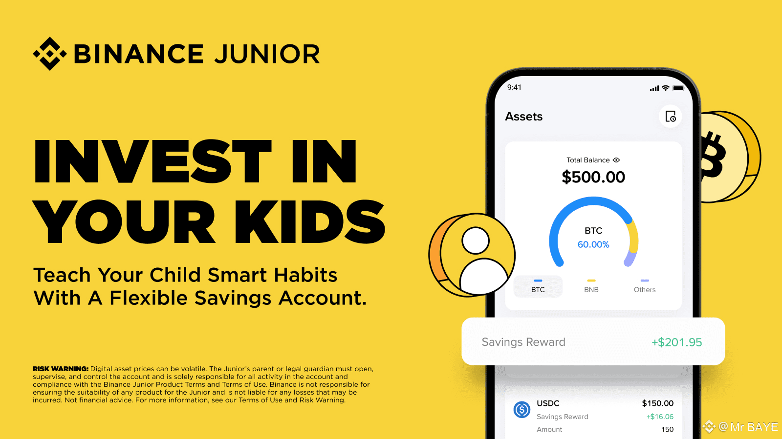 BINANCE JUNIOR: Invest in the future of your children starting today | Mr  BAYE on Binance Square