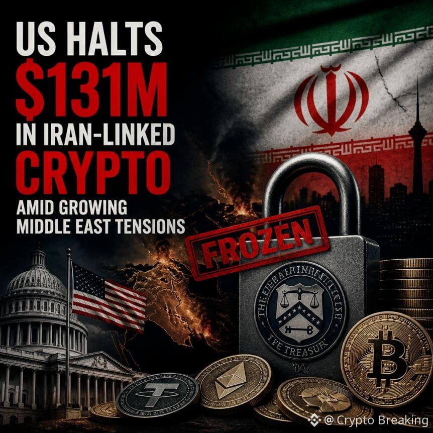Us Halts $131m In Iran-Linked Crypto Amid Growing Middle East Tensions