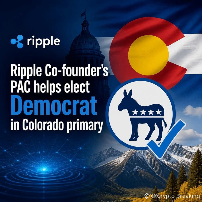 Ripple Co-Founder’s Pac Helps Elect Democrat In Colorado Primary