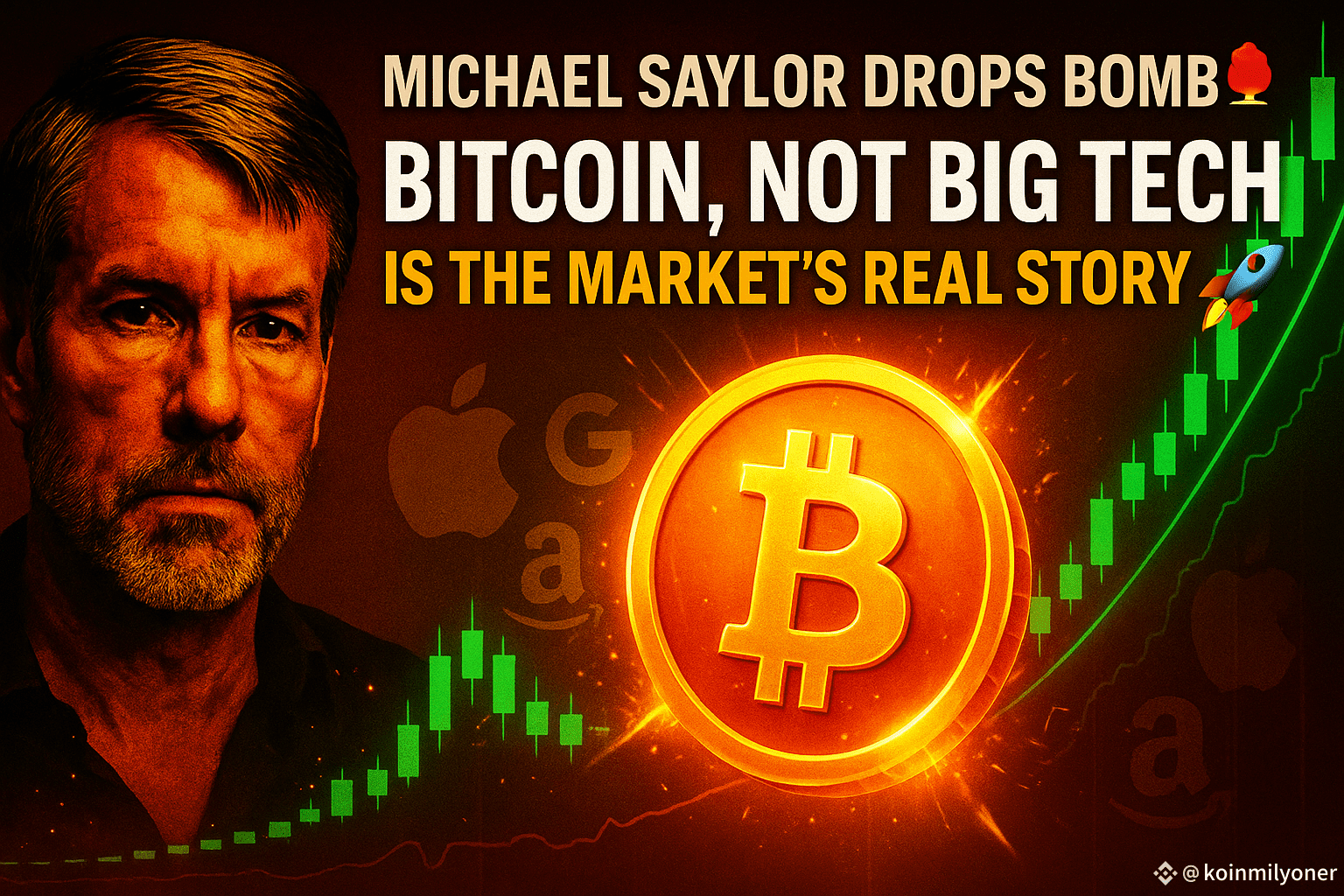 Michael Saylor Drops Bomb 💥 – Bitcoin, Not Big Tech, Is the | koinmilyoner  on Binance Square