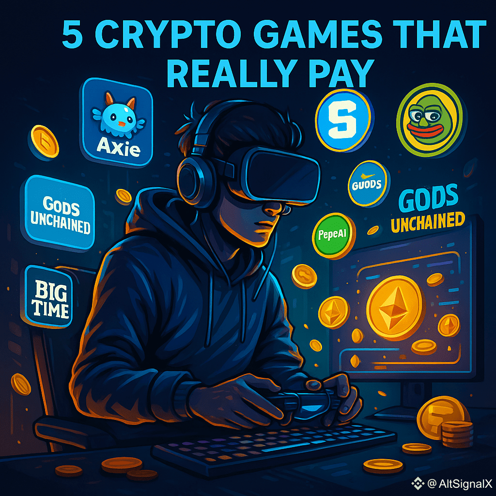 5 Crypto Games That Really Generate Income Cryptocurrency | AltSignalX on  Binance Square