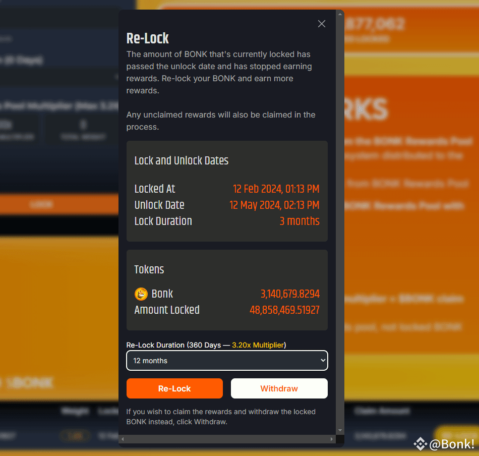 Have some BONK locked on BONKrewards that has expired? Use | Bonk! on  Binance Square