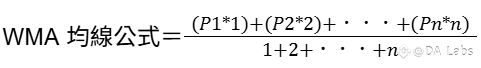 WMA均線公式