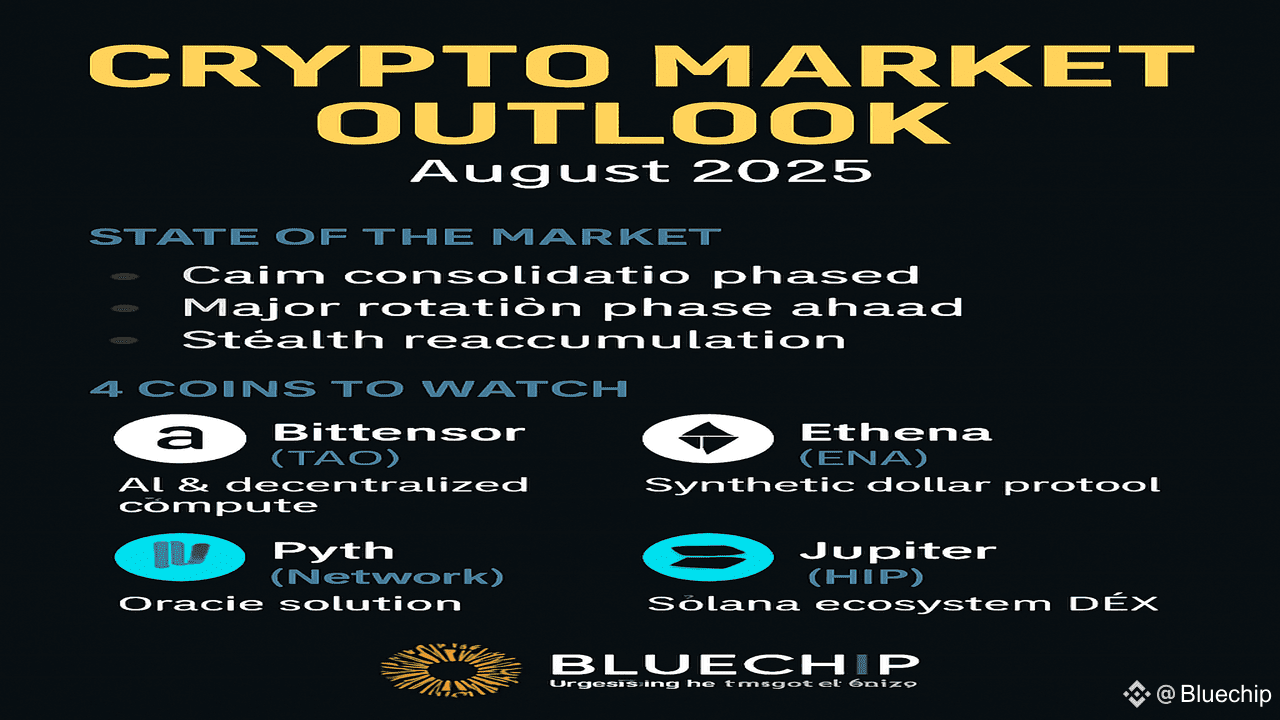 Crypto Market Outlook — August 2025: Is the Quiet Before the Storm? |  Bluechip on Binance Square