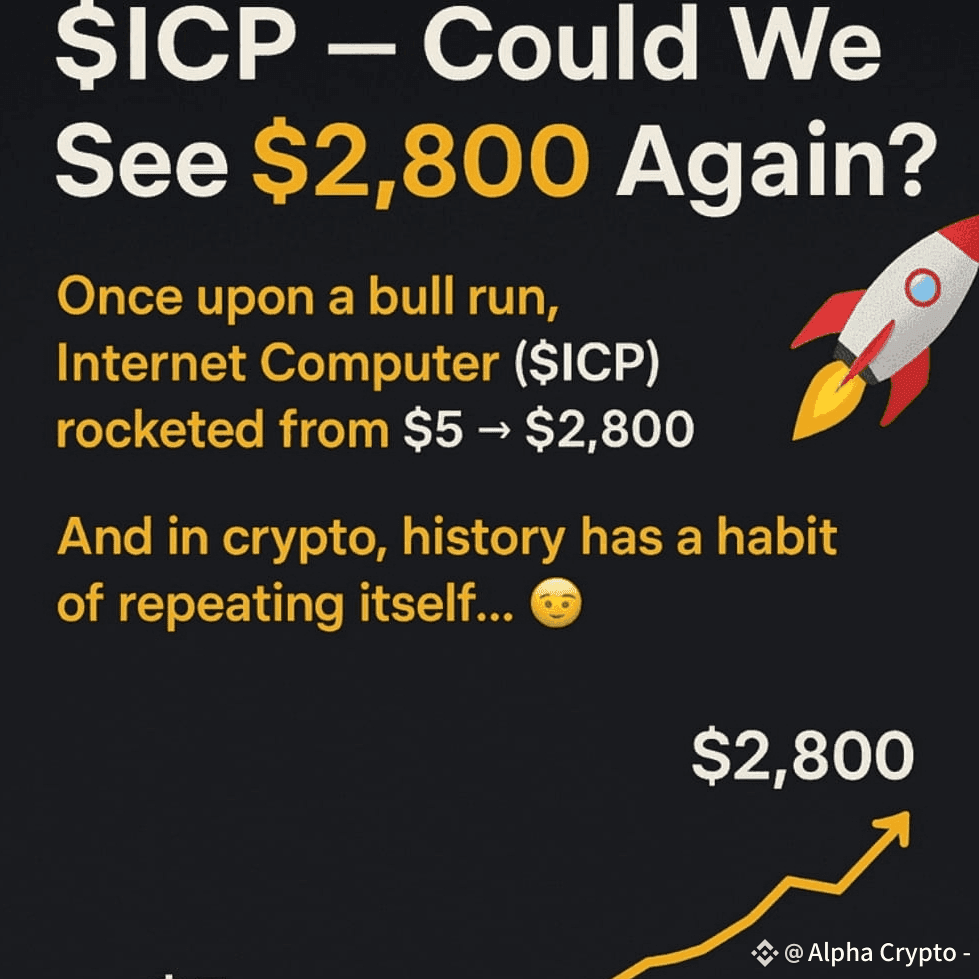 🚀 $ICP Can It Hit $2,800 Again? Once upon a bull run, In | Alpha _Crypto  on Binance Square