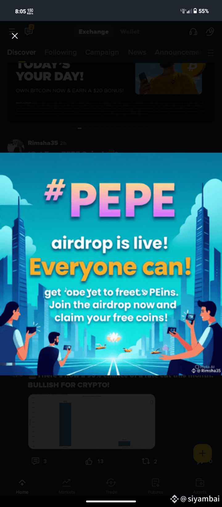 Get Free PEPE Coins! 🎉* $PEPE airdrop is live! Everyone | hussain20000 on  Binance Square