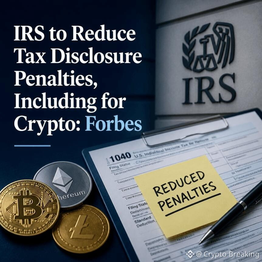 Irs To Reduce Tax Disclosure Penalties, Including For Crypto: Forbes