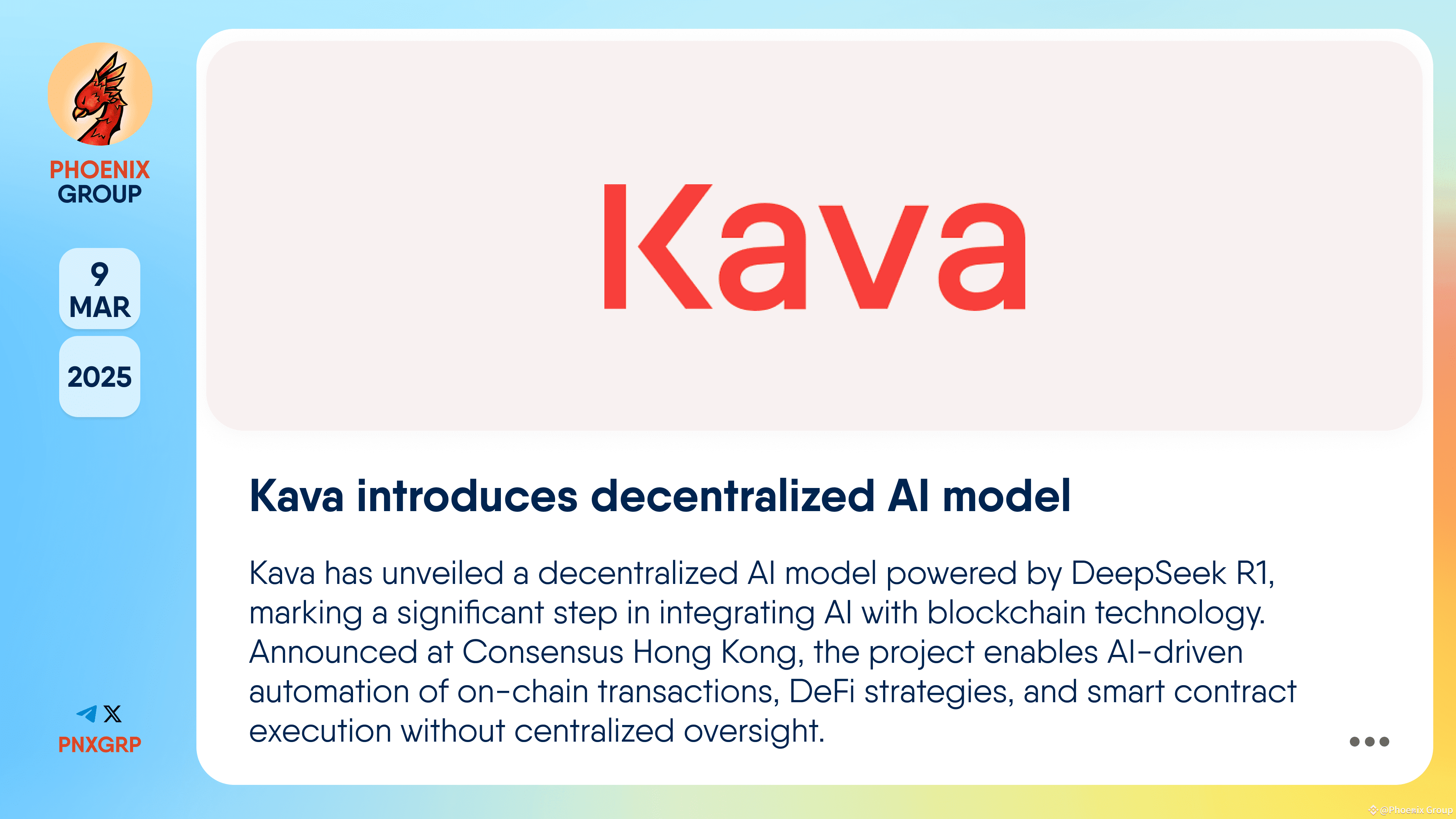 Kava introduces decentralized AI model #Kava has unveiled | Phoenix Group  on Binance Square
