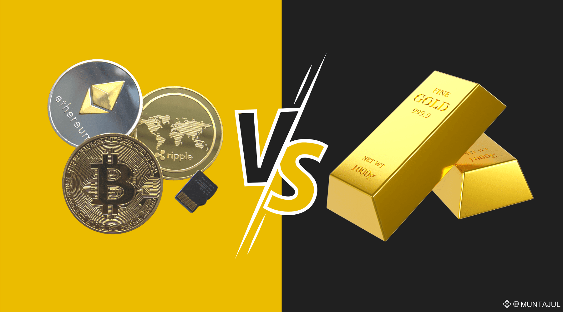 CRYPTOCURRENCY vs GOLD When comparing cryptocurrency | MD MUNTAJUL HAQUE  MAHASIN on Binance Square