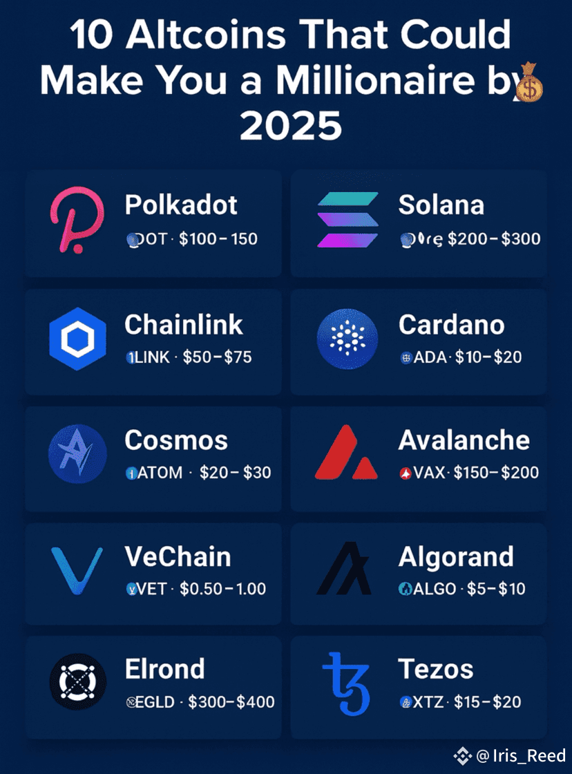 💰 10 Altcoins That Could Make You a Millionaire by 2025 | Elayaa on  Binance Square