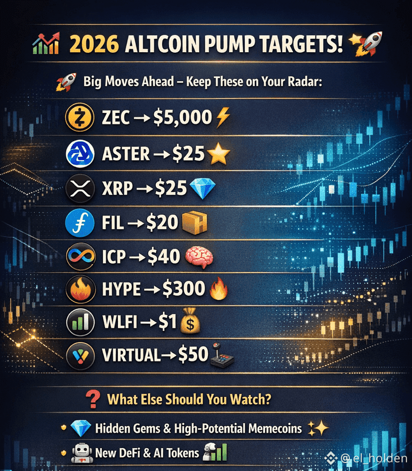 🚨 2026 ALTCOIN PUMP ALERTS! 🚀 The next altcoin cycle | el_holden on ...