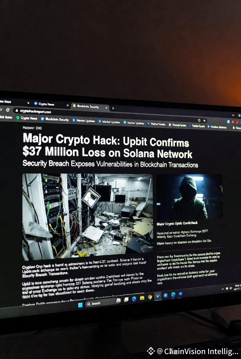 🚨 Major Crypto Hack: Upbit confirms $37 M loss on Solana | P IK U on ...