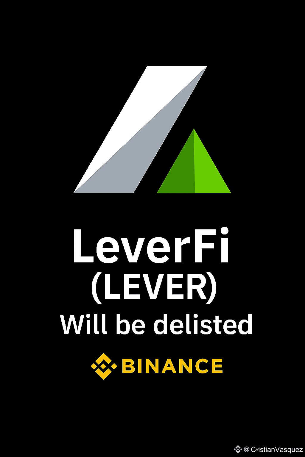 🚨 ATTENTION! – Delisting of LeverFi (LEVER) on Binance | CristianVasquez  on Binance Square
