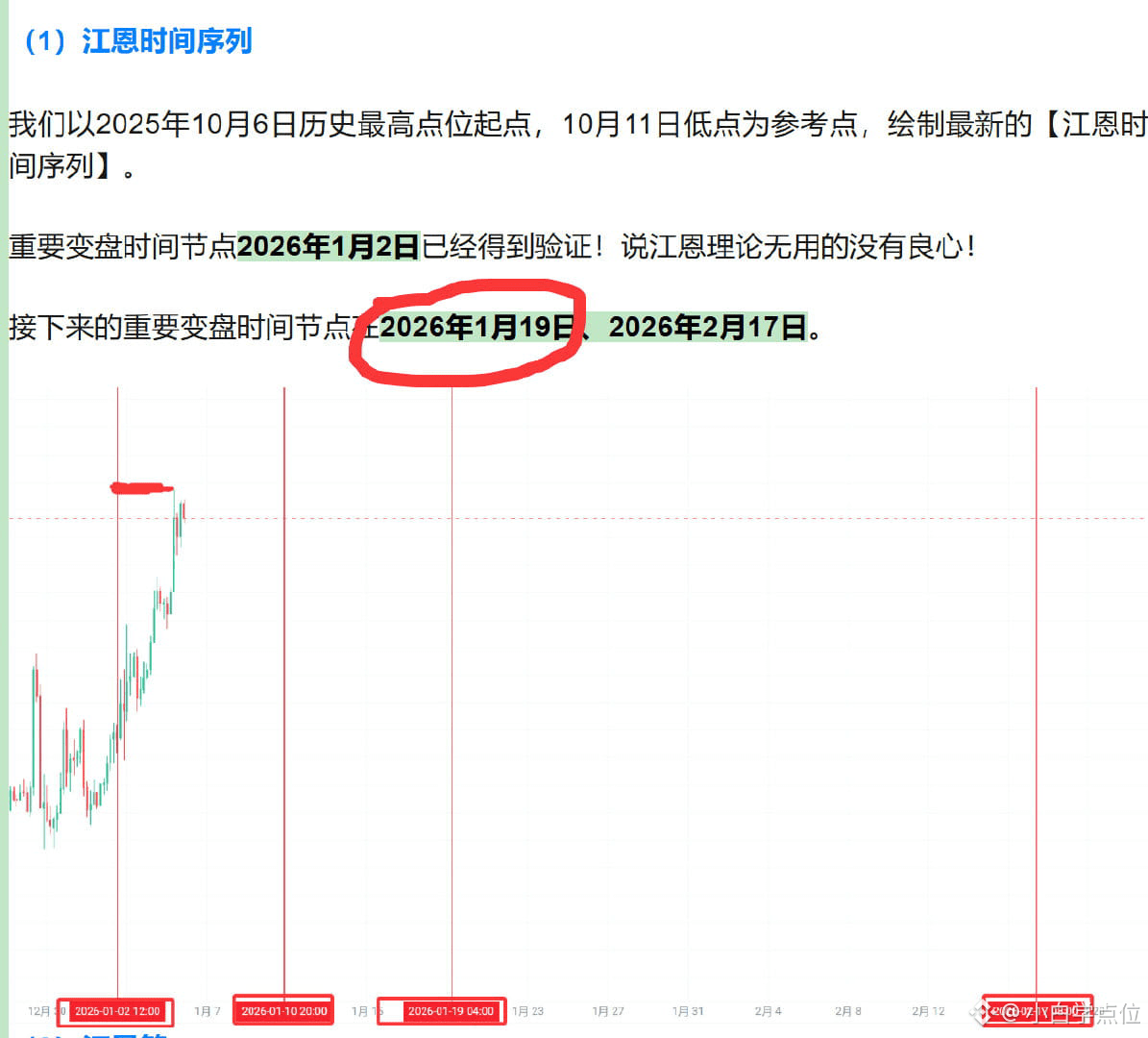 比特币反弹结束了吗？还能到10万吗？江恩理论封神了，1月19日变盘节点又精准预测到了！我们该怎么学习呢？ | 小白学点位发布于币安广场