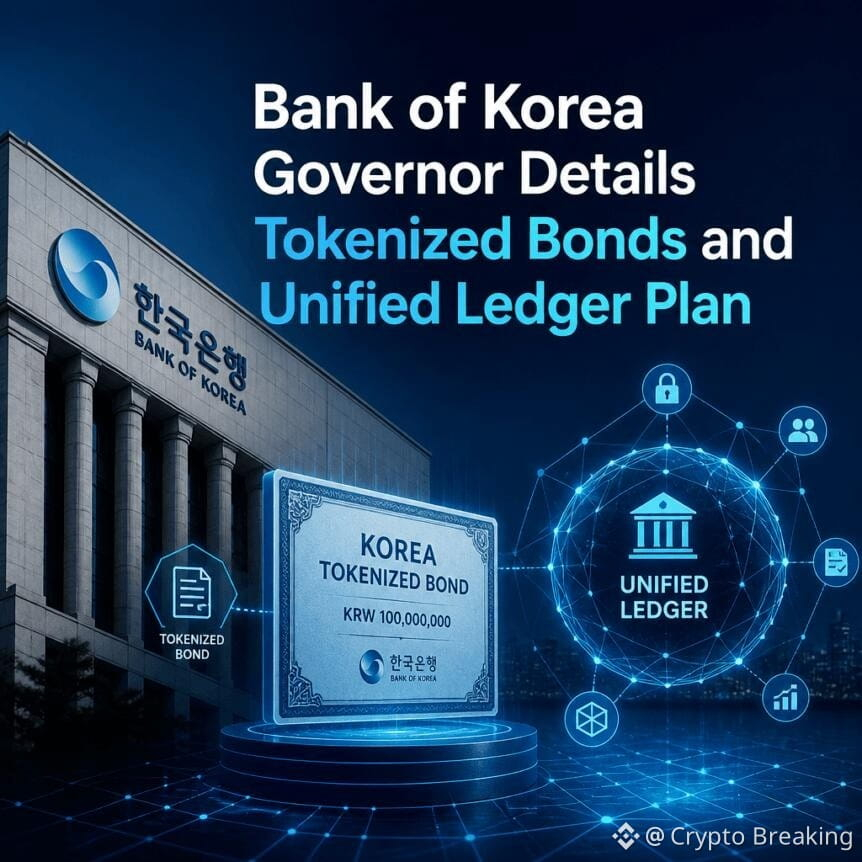 Bank Of Korea Governor Details Tokenized Bonds And Unified Ledger Plan