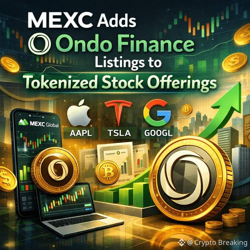 Mexc Adds Ondo Finance Listings To Tokenized Stock Offerings