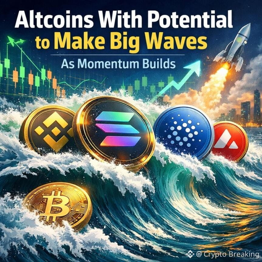 Altcoins With Potential To Make Big Waves As Momentum Builds