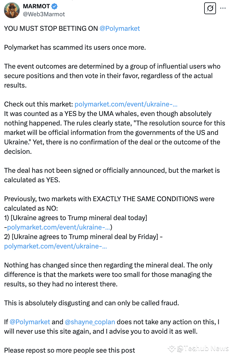 Hyperliquid 遇袭「拔网线」、Polymarket 遭治理攻击「不作为」，从双平台危机看去中心化治理的进化阵痛| Techub News  auf Binance Square