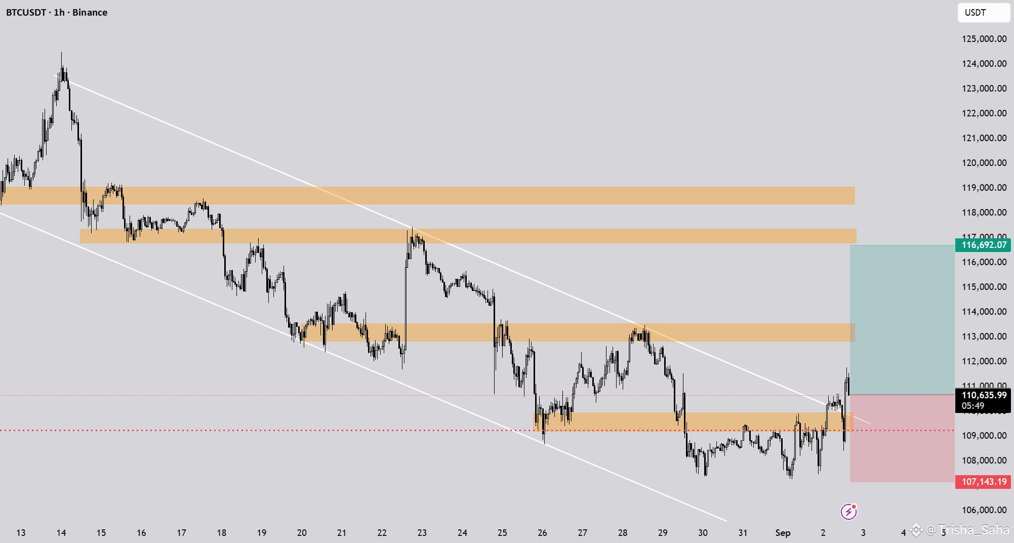 bitcoin -1h-long🛫✈️ | Trisha_Saha on Binance Square