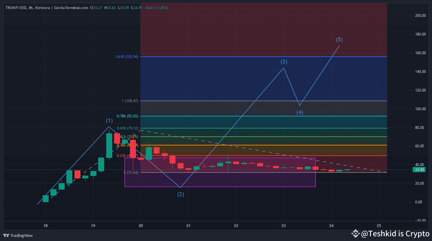 Trump Coin Price Prediction Analysis | Teshkid is Crypto on Binance Square