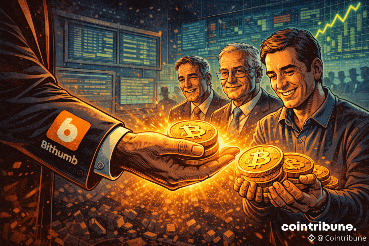 Bithumb rend des bitcoins à des traders soulagés, après une erreur massive, dans une ambiance de réparation et de confiance retrouvée.
