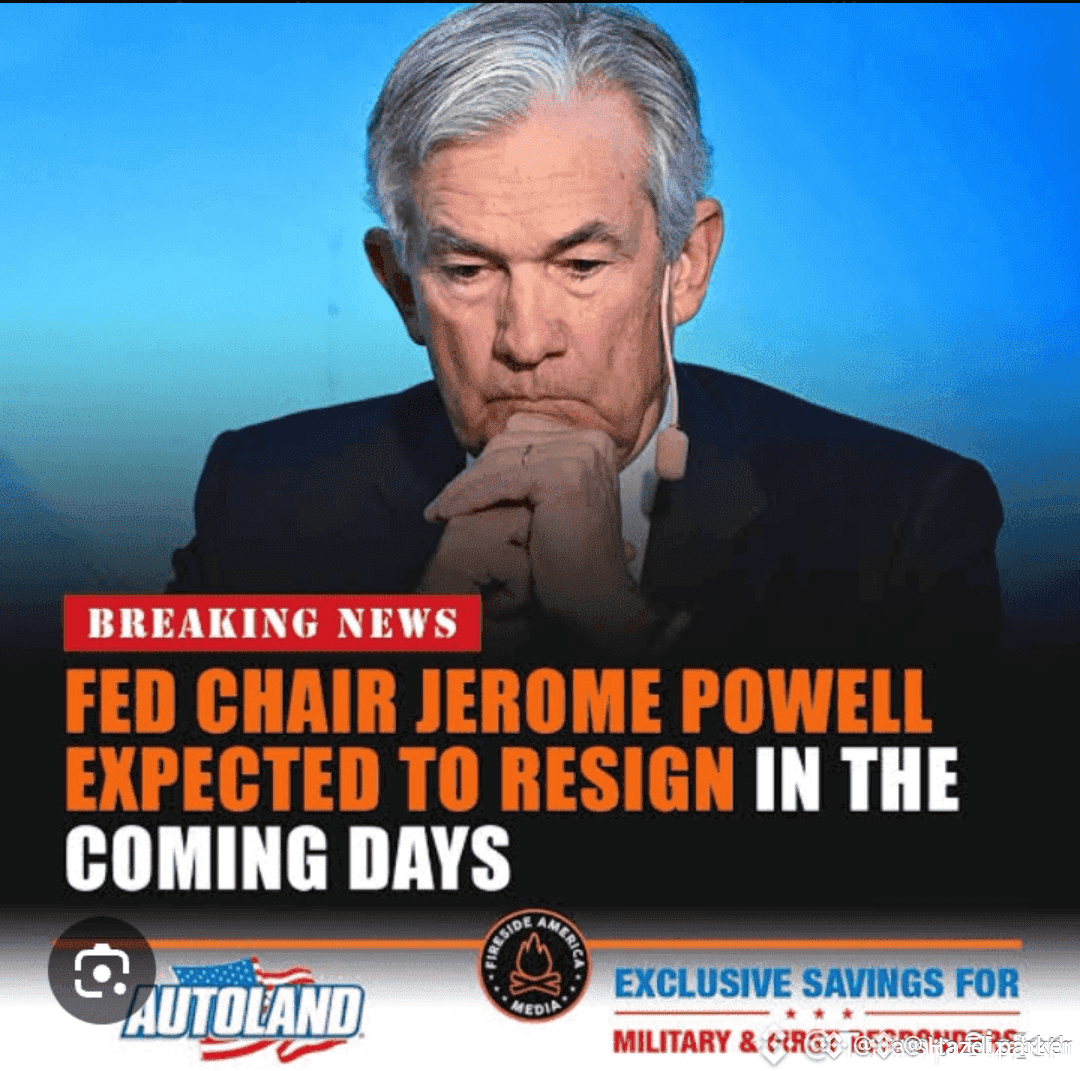 美國聯邦儲備系統主席鮑威爾將於今天20:00 TRT辭職。$PAXG 根據內部消息，他將在一次「緊急」會議中宣布此事| 幣安廣場上的Hazel  parker