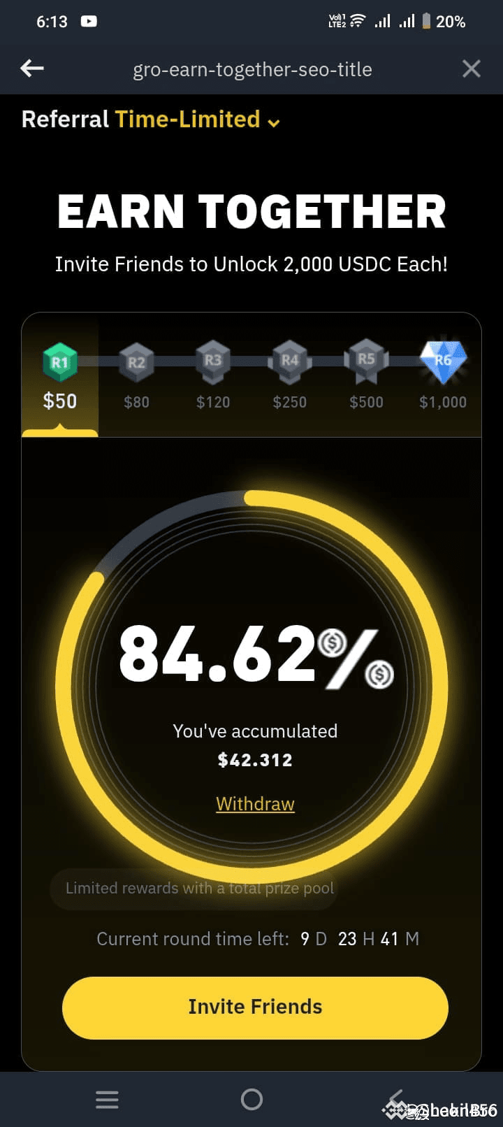 let's earn together! WIN UP TO 2,000 USDC! join now, Click | LeonBro on ...