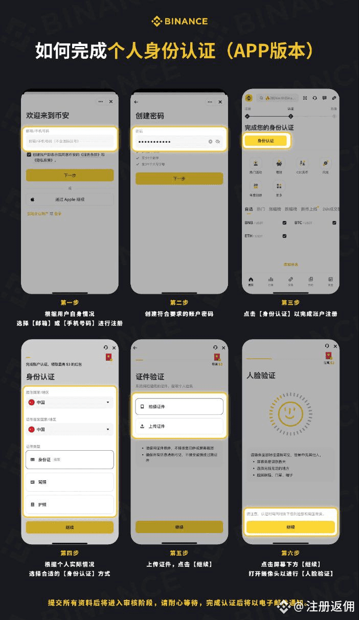 中国大陆用户如何开户及使用币安（Binance）——开户指南及入金教程| 注册返佣发布于币安广场