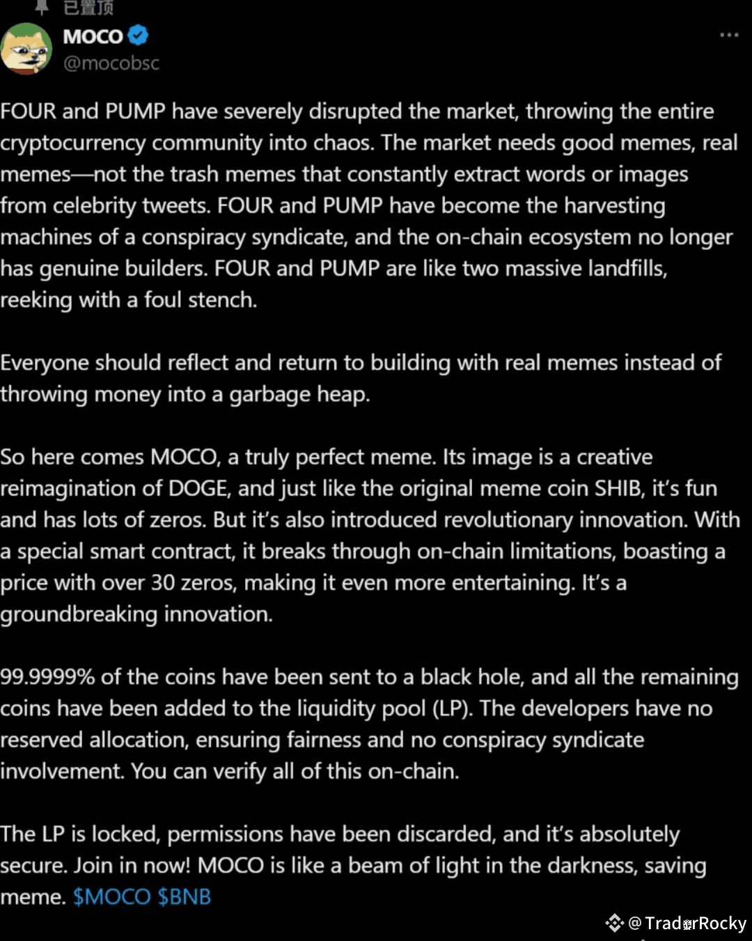 MOCO Truth Revealed❗ Recently, many people have seen a meme | TraderRocky  on Binance Square