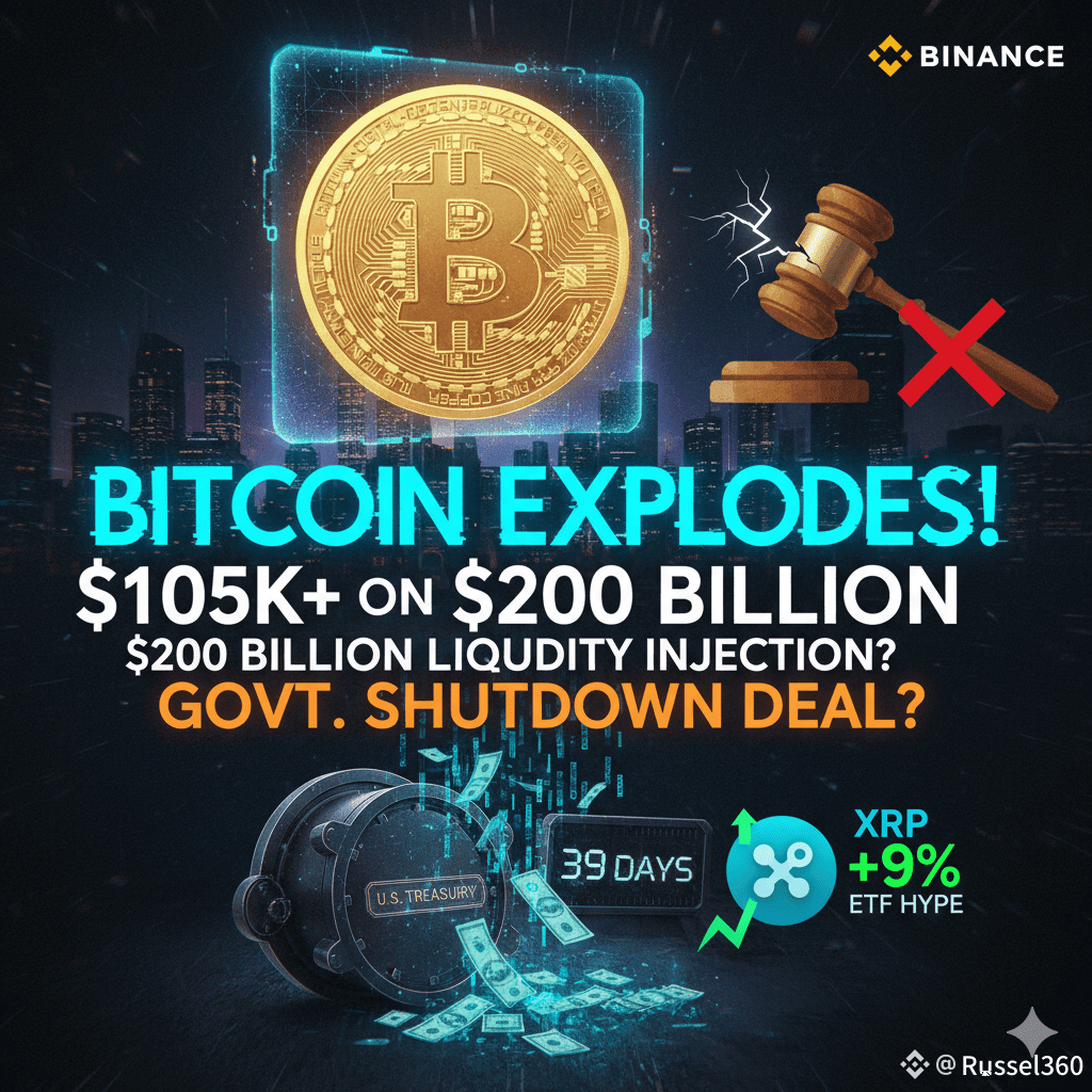 🚀 Crypto Market Eyeing U.S. Shutdown Deal for Liquidity | Russel360 on  Binance Square