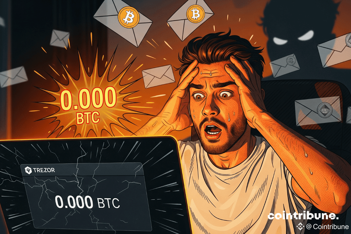 Un utilisateur stupéfait découvre son portefeuille crypto Trezor vidé à zéro