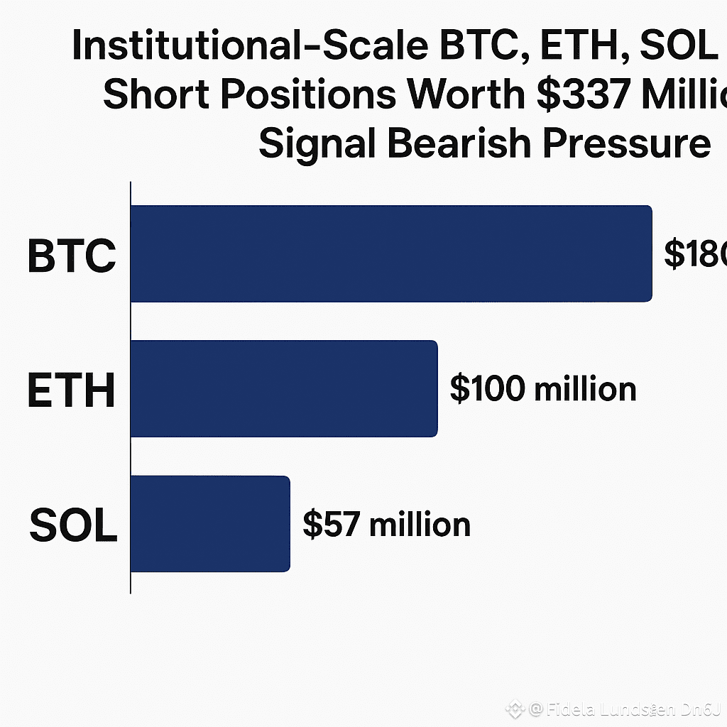 $BTC $ETH $SOL Institutional-Scale BTC, ETH, SOL Short Posi | Miss ...