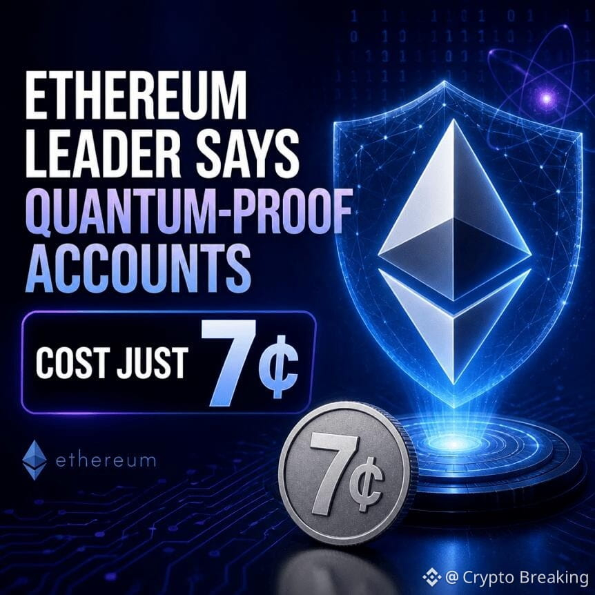 Ethereum Leader Says Quantum-Proof Accounts Cost Just 7 Cents