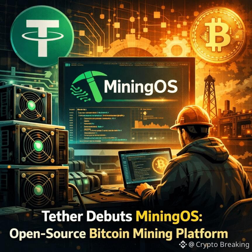 Tether Debuts Miningos: Open-Source Bitcoin Mining Platform
