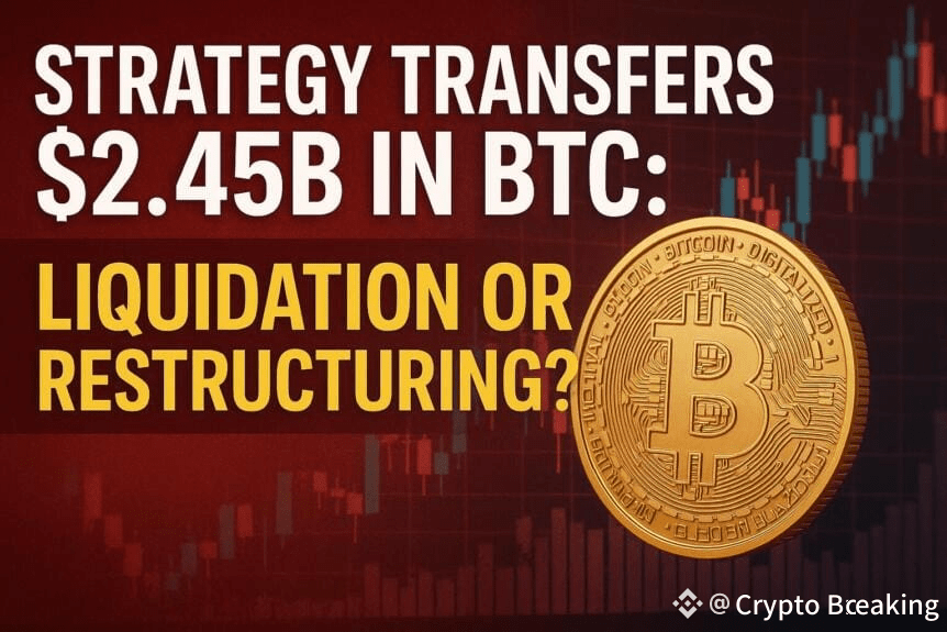 Strategy Transfers $2.45b In Btc: Liquidation Or Restructuring?