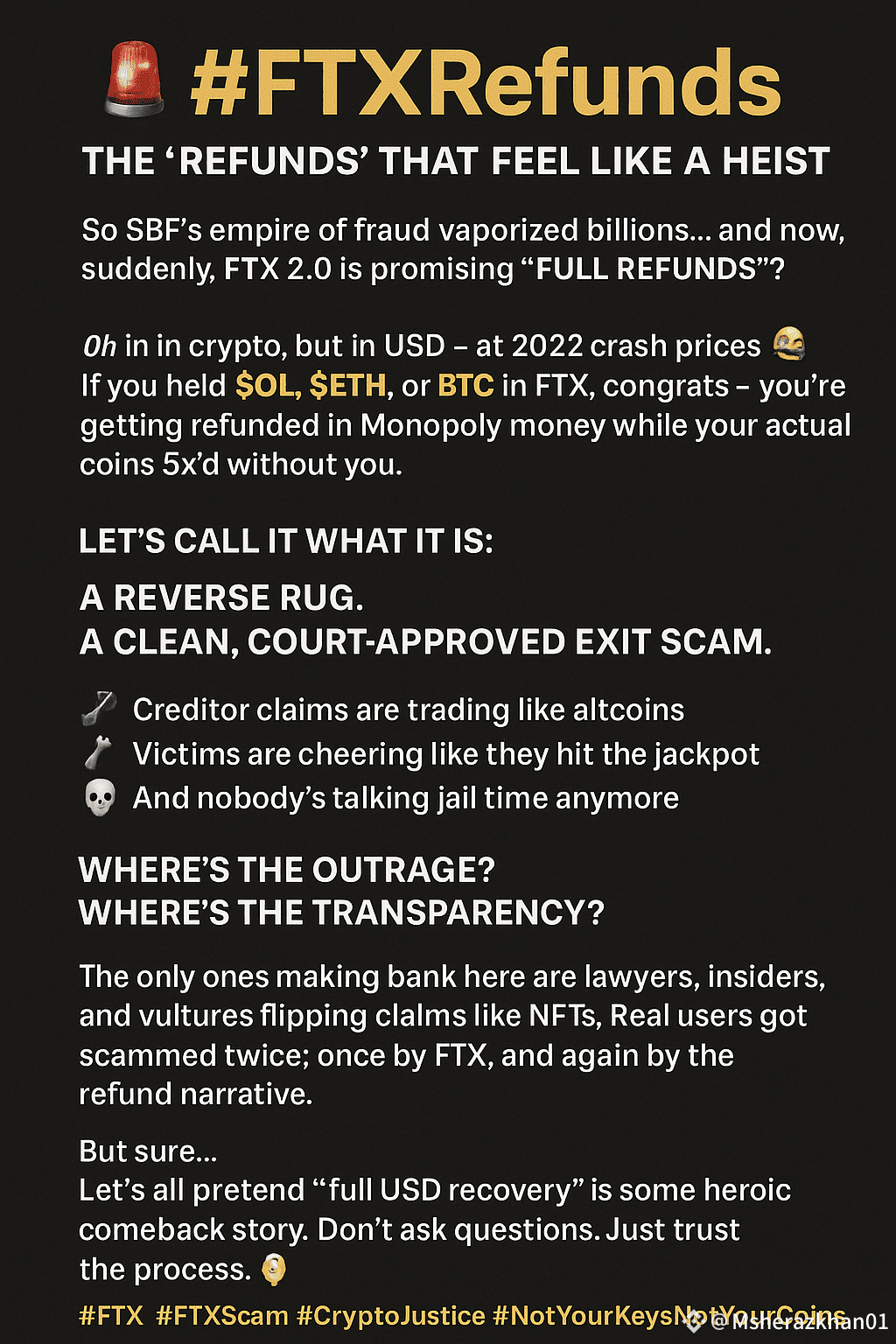 🚨 #FTXRefunds – The “Refunds” That Feel Like a | AliKhan72 on Binance  Square