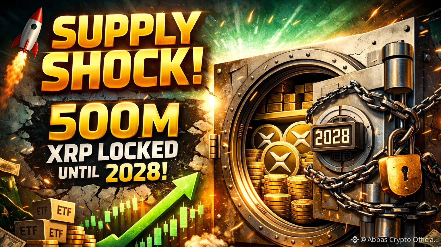 SUPPLY SHOCK! Ripple freezes 500 million XRP until 2028: Your last  opportunity? 🧬 | Abbas Crypto Official on Binance Square