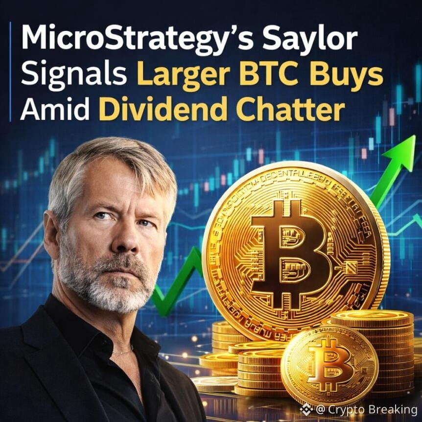 Microstrategy's Saylor Signals Larger Btc Buys Amid Dividend Chatter
