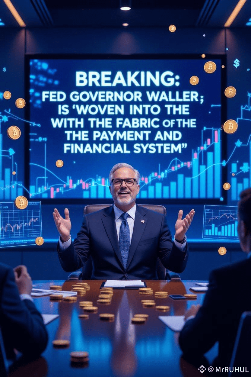 BREAKING: 🇺🇸 FED Governor Waller says crypto is 