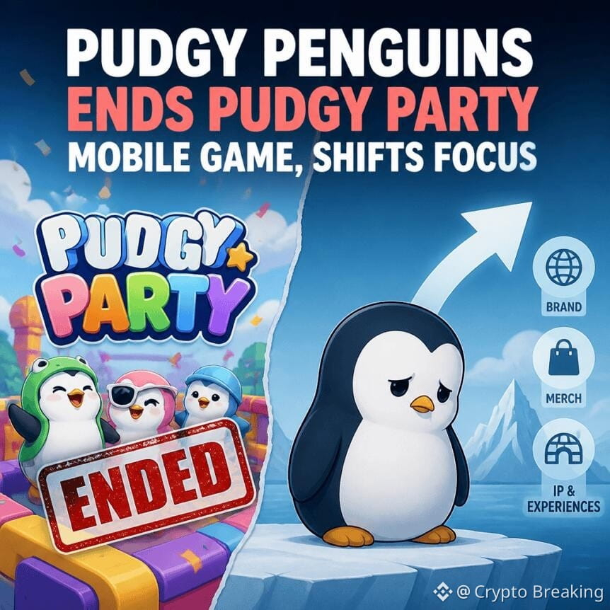 Pudgy Penguins Ends Pudgy Party Mobile Game, Shifts Focus