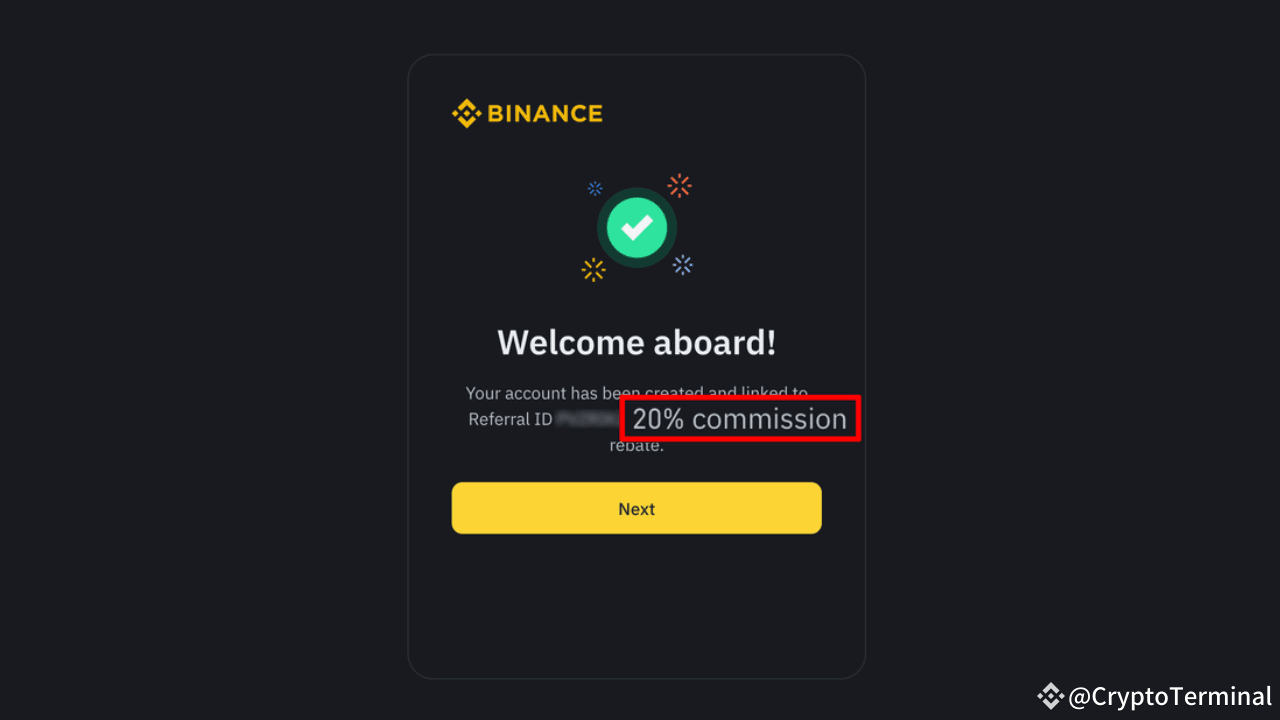 Why Sign Up as a Binance Referral (20% Discount Code and KYC Process) |  CryptoTerminal on Binance Square